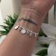 Pulseira Cartier Com Pingentes Religiosos em Prata 925